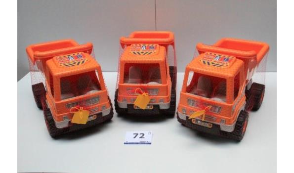3 speelgoed vrachtwagens